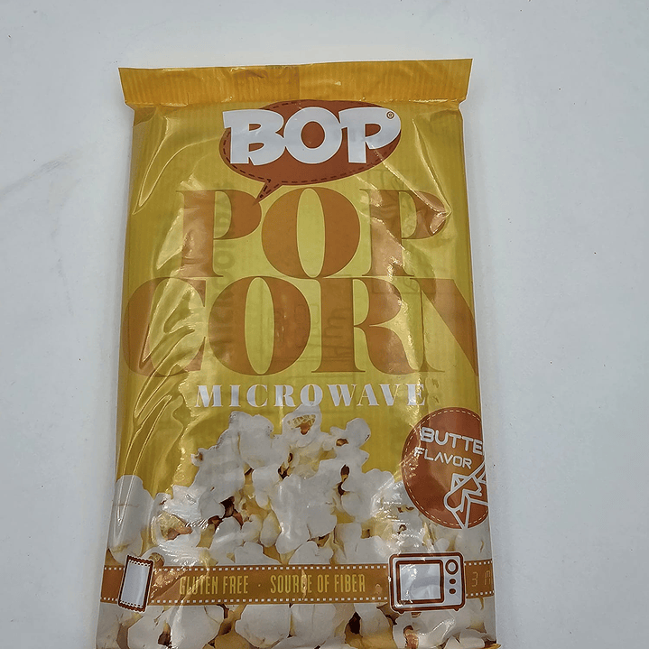 Milho pipocas microondas Bop manteiga 90g 1