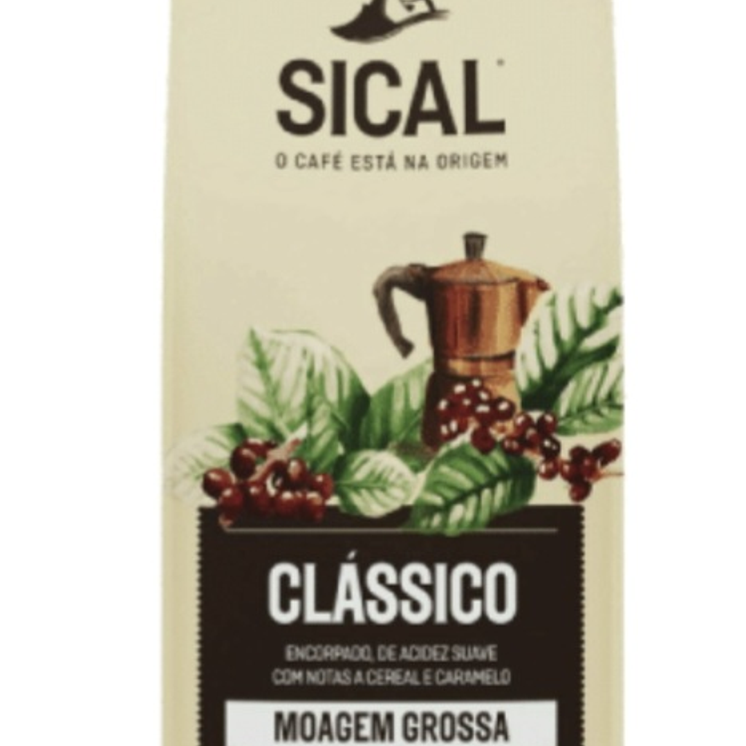 Café moído sical moagem grossa 220g 1