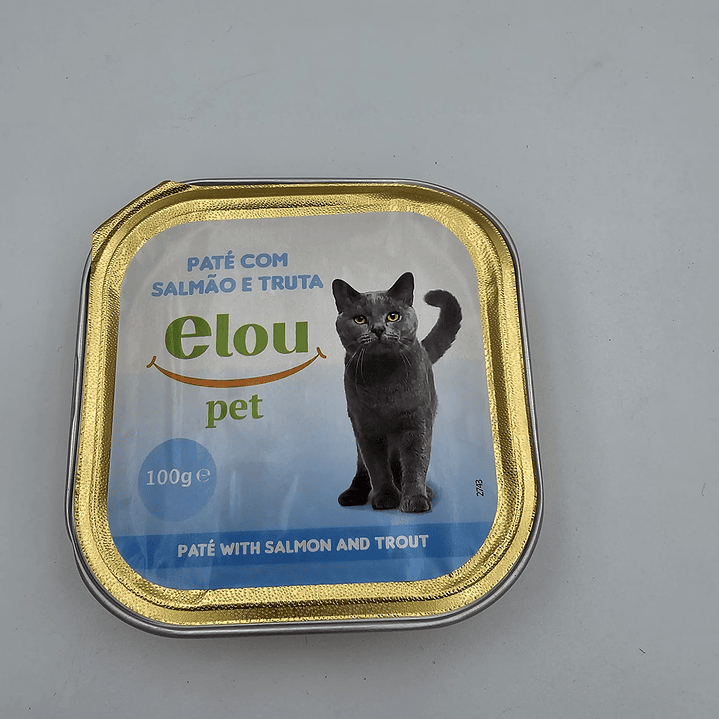 Paté Elou de gato salmão / Truta 100 gr 1