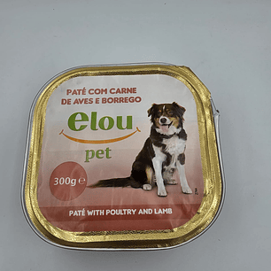 Paté de cão Elou aves /  borrego 300 gr