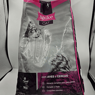 Ração de gato Spike frango e cereais 2 Kg
