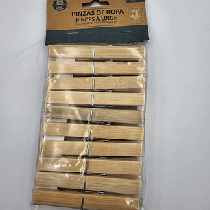 Molas da roupa madeira Bambu c/ 20 un