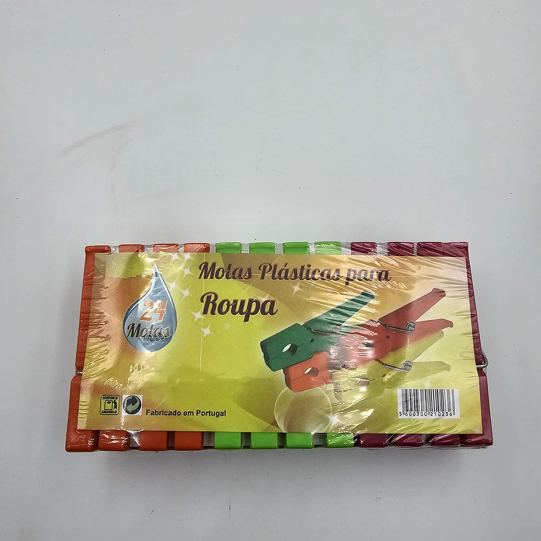Molas da roupa plásticas maxi 24 un 1