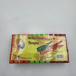 Molas da roupa plásticas maxi 24 un