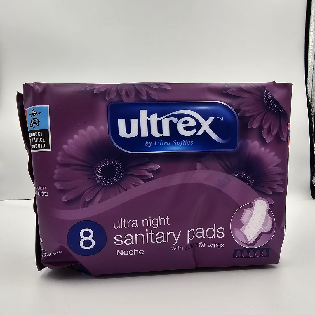 Pensos higiénicos Ultrex ultra night 8 un com abas 1