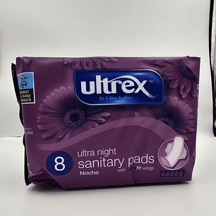 Pensos higiénicos Ultrex ultra night 8 un com abas