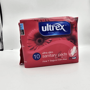 Pensos higiénicos Ultrex ultra slim 10 un com abas