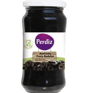 Azeitona preta rodelas 200g Perdiz 