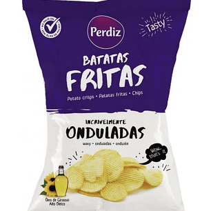 Batatas fritas onduladas 150g Perdiz 