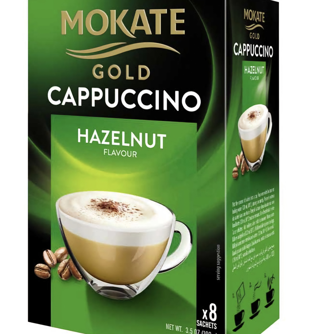 Mokate cappuccino avelã 8saq  1