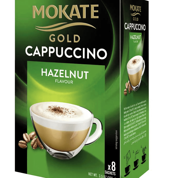 Mokate cappuccino avelã 8saq  1