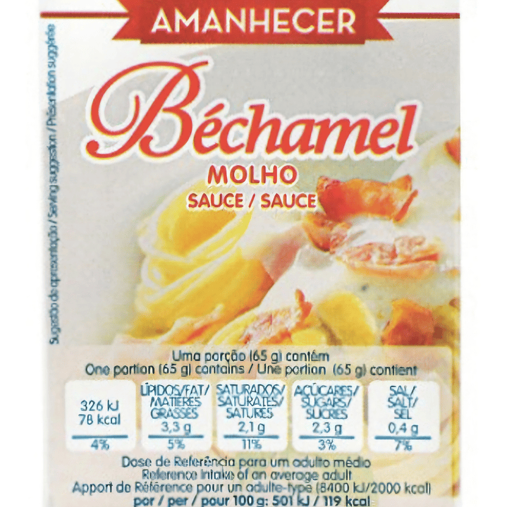 Bechamel 200ml Amanhecer  1