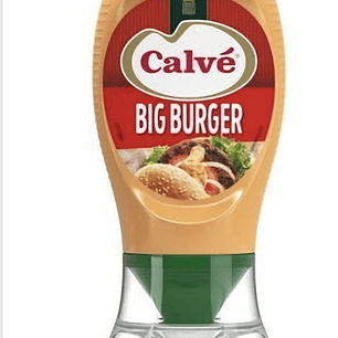 Calve Big Burger 260g top down 