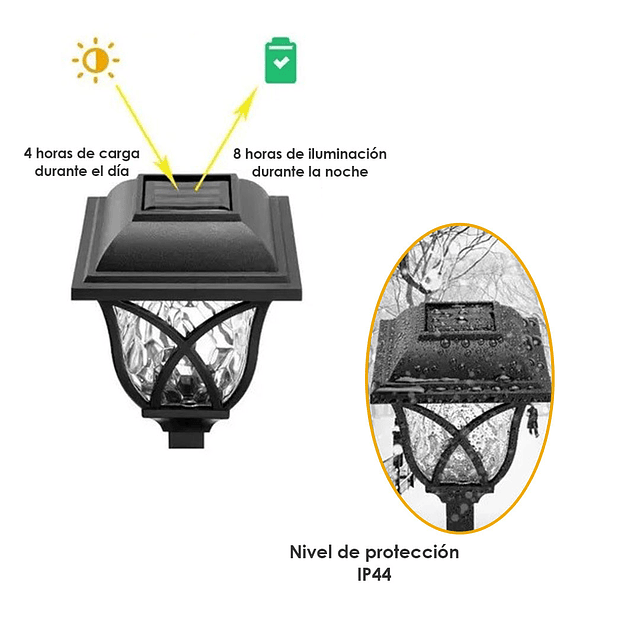 Estacas Solares LED para Jardín Exteriores x 6