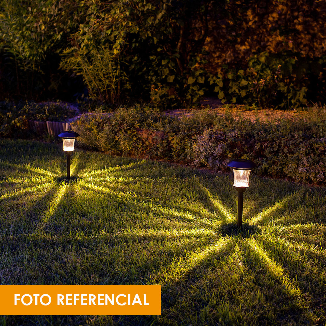 Pack de 6 Estacas Luminosas para Jardín LED Diseño Clásica | Casa Contigo