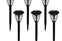 Pack de 6 Faroles Estacas Solar para Jardín LED Decoración Exterior