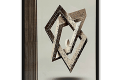 Cuadro Decorativo Abstracto con Recubrimiento en Resina 40x60cm