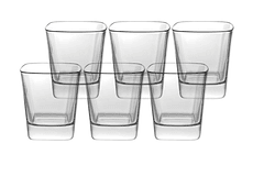 Set de Vasos de Cristal Cortos Cuadrados - 6 unidades