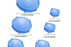 Tapas Siliconadas Multiusos - 6 piezas