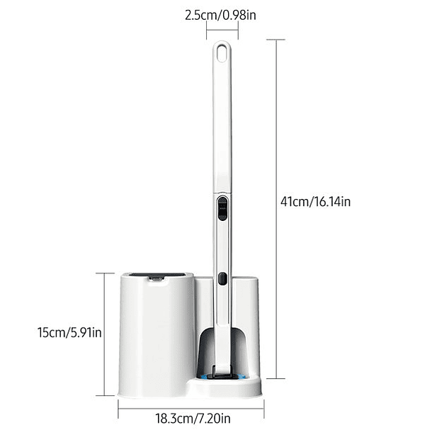 Cepillo Reutilizable Inodoro Esponja Lavable 2