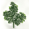 Pack 12 piezas varas de plantas artificiales 70x75 cm follaje hojas