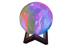 Lampara Luna 3D Galaxia 