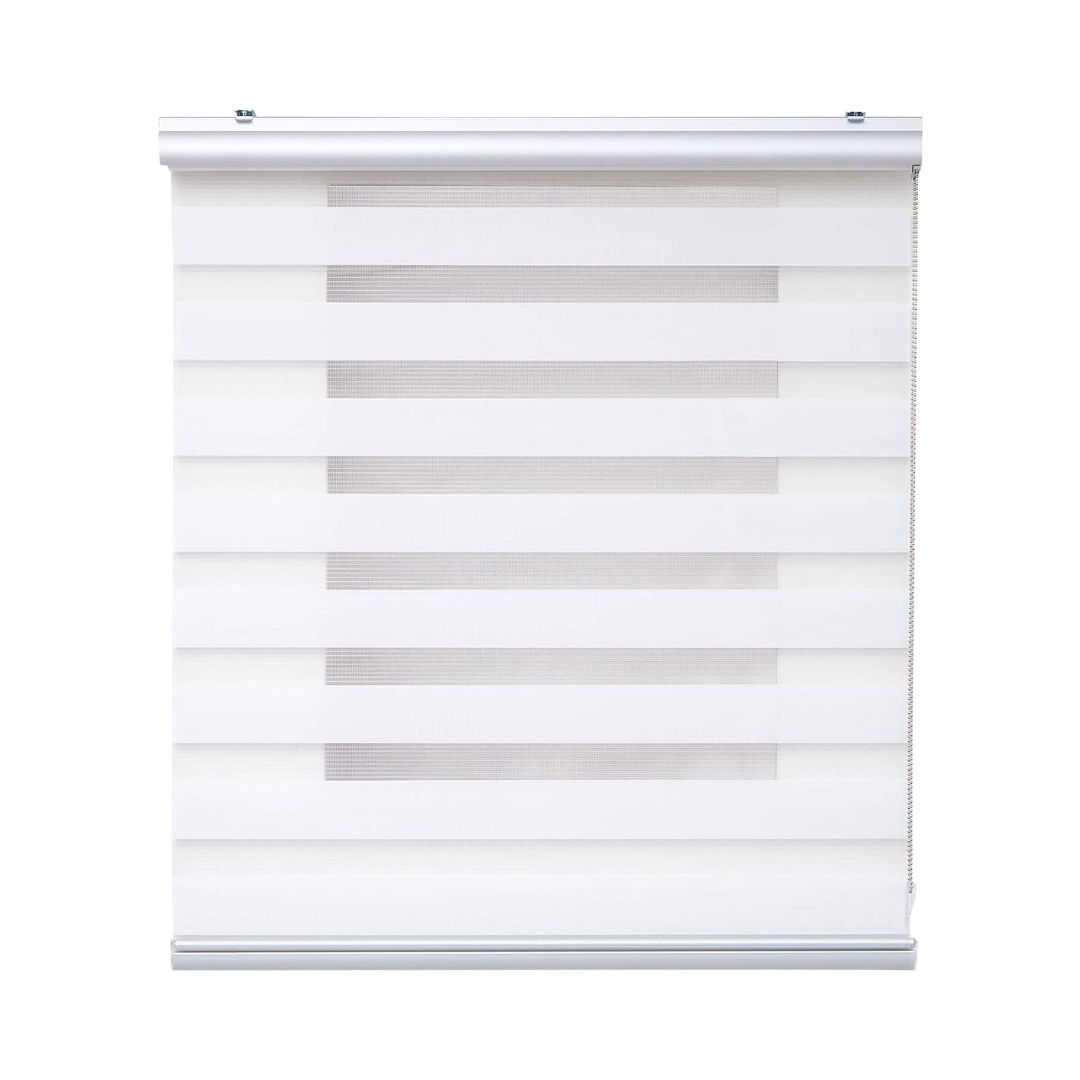 Cortina Roller Duo Zebra Día Y Noche 100 X 200 Blanca