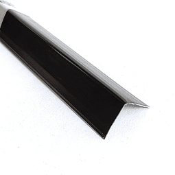﻿Perfil de aluminio para láminas marmoleadas - Tapacantos Negro