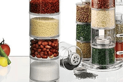 Especiero Modular 3 Torres Apilable Para Cocina 12 Frascos