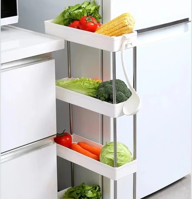Organizador compacto con tres repisas y un cajón para el armario de la  cocina