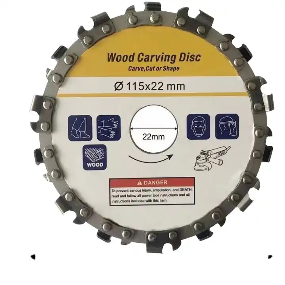 Disco Esmeril de 115mm x 22mm Para Trabajos de Pulido y De