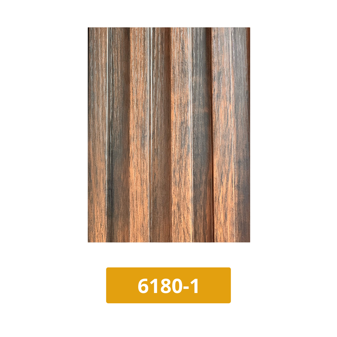 Panel de PVC tipo madera 16 cm x 290 cm Cafe