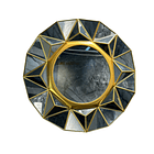 Espejo Hexagonal Dorado 4