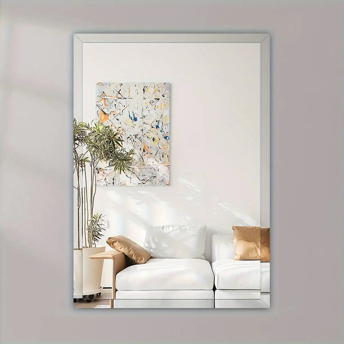 Espejo Rectangular Biselado Sin Marco 60cm x 45cm | Casa Contigo