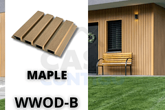 Panel Wood Tipo Madera Exterior 20cm x 290cm Maple