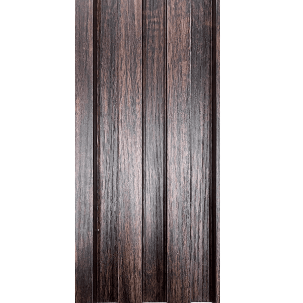 PANEL PVC TIPO WOOD 16*24*290CM CAFE OSCURO 1