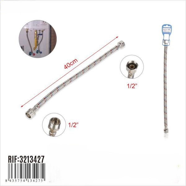 CONECTOR FLEXIBLE 1/2 A 1/2 40CM