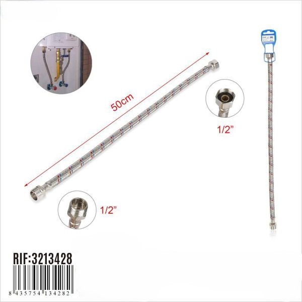 CONECTOR FLEXIBLE 1/2 A 1/2 50CM