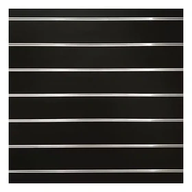 Panel Ranurado 120x120 cm Negro Mate 18mm
