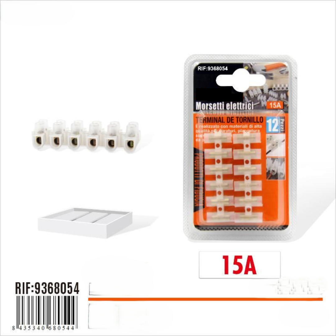 CONECTORES DE TORNILLO 15A 12 UND