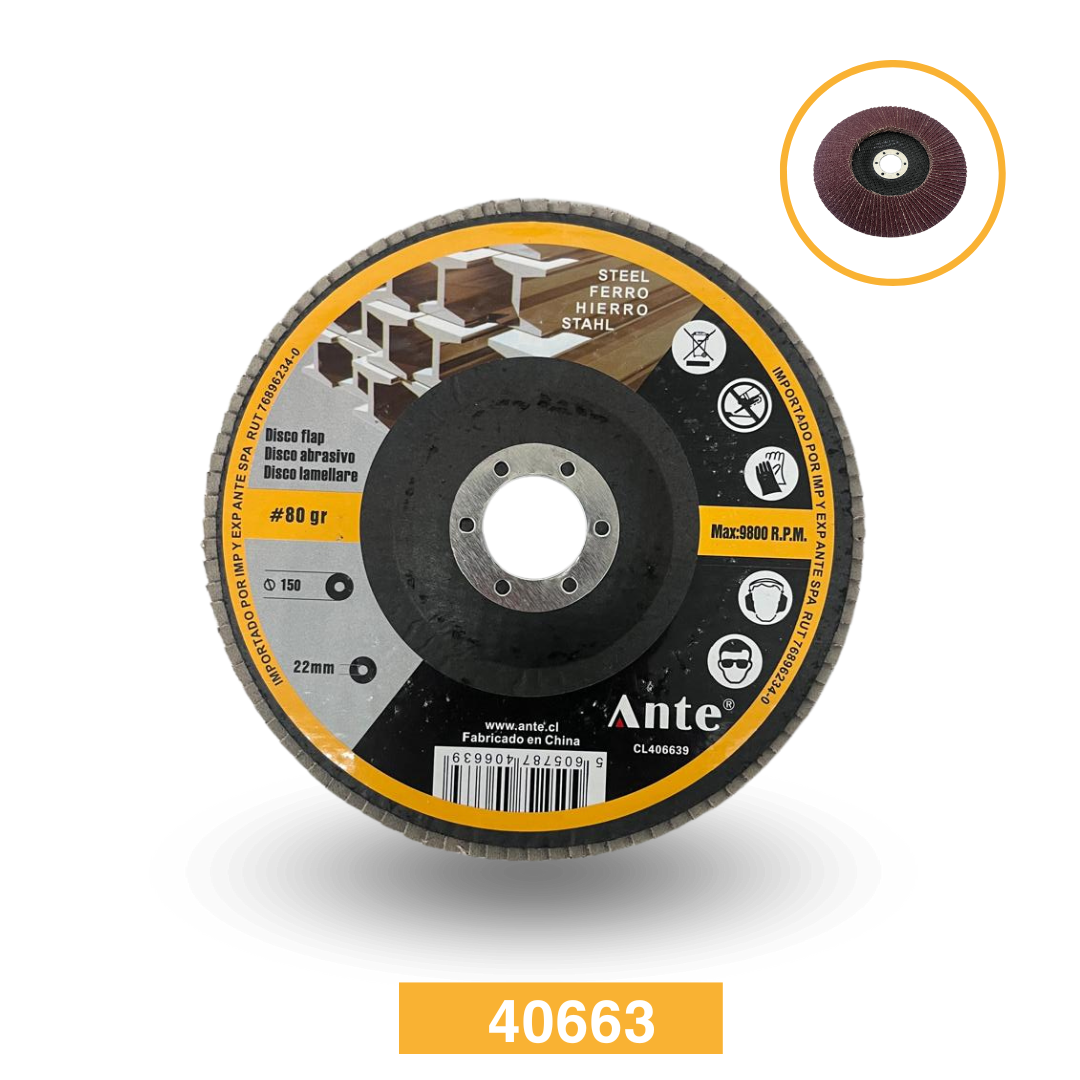 DISCO FLAP 150MM - 80GR