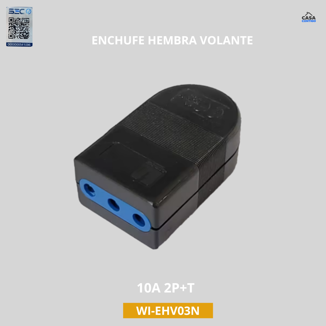 REMA ENCHUFE HEMBRA VOLANTE 10A C/PROTECCION MARFIL 93PT0M1350