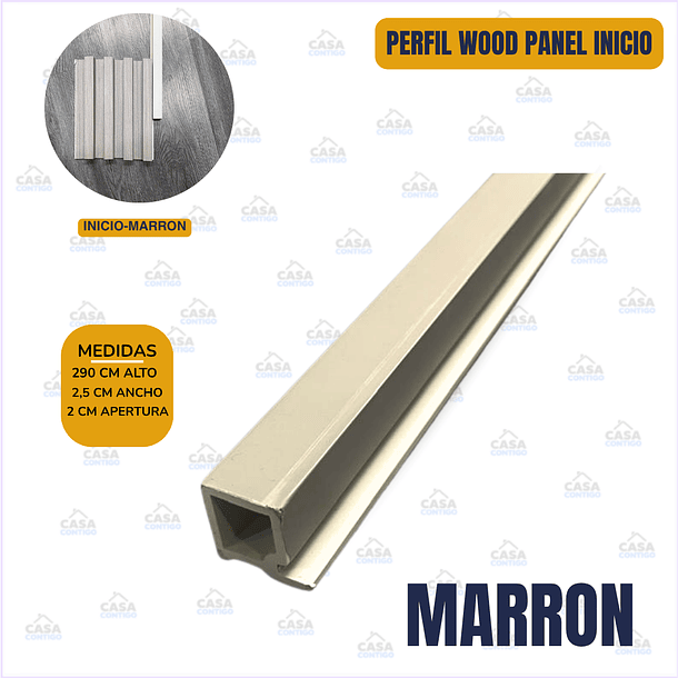 PERFIL WOOD PANEL INICIO MARRON