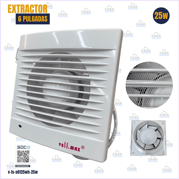 EXTRACTOR 25w 6 pulgadas