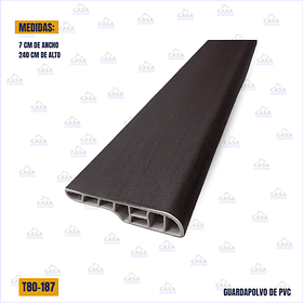 GUARDAPOLVO DE PVC 7CM*240CM T80-187