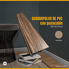 GUARDAPOLVO CON PASACABLE DE PVC MADERA  220*10*1.5 1