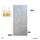 PLANCHA MARMOLEADA UV BO 120*244 3MM 2