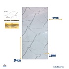 PLANCHA MARMOLEADA UV BO 122*244 3MM CALACATTA  2