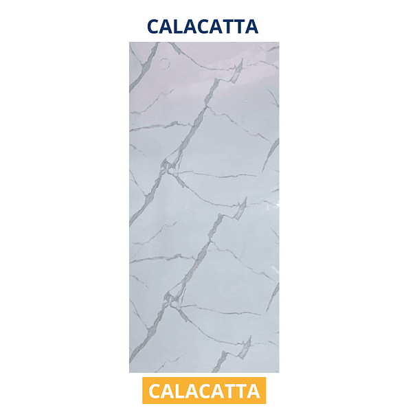 PLANCHA MARMOLEADA UV BO 122*244 3MM CALACATTA  1
