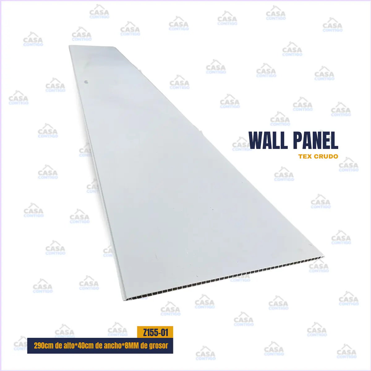 WALL PANEL 290 cm de alto*40cm de ancho*8MM de grosor TEX. C | Casa Contigo